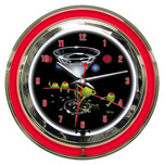 Michael Godard  Michael Godard  Dirty Martini- Neon Clock (Large) 