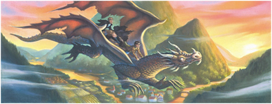Harry Potter Art Superhero Artwork Escape from Gringotts (Paper)