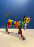 Ancizar Marin Ancizar Marin Standing Cat with Glasses (Rainbow Swirl)