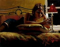 Fabian Perez Fabian Perez Giorgina in Yellow Room