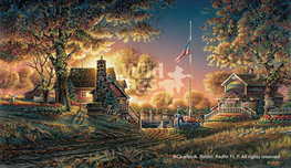 Terry Redlin Terry Redlin Good Evening, America!