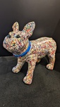 Ancizar Marin Ancizar Marin Standing Frenchie (Large) (Jackson Pollock Paint Splatters - White Base)