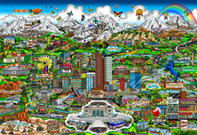 Charles Fazzino Charles Fazzino Colorado On My Mind (DX) (Framed)