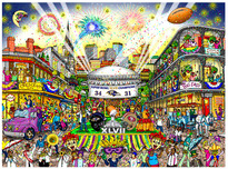 Charles Fazzino Charles Fazzino Super Bowl XLVII: New Orleans (SN)