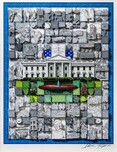 Charles Fazzino Charles Fazzino The People’s House: A Quilt of White House History (AP) (Framed)