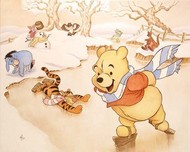 Winnie The Pooh art Winnie The Pooh art Pooh's 80th - Snow Days