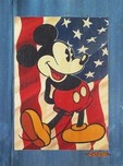 Mickey Mouse Art Mickey Mouse Art Red, White and Blue Jeans