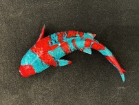 Ancizar Marin Ancizar Marin Koi Fish (Large) (Aqua and Red Stripes)