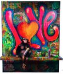 Carlos and Albert Carlos and Albert Large Seated Graffiti Chimp