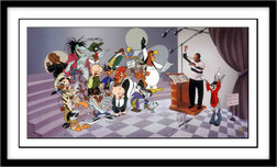 Bugs Bunny Art Bugs Bunny Art We are the Tunes - Hand Signed by Quincy Jones