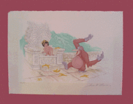 The Jungle Book Art Walt Disney Animation Artwork King Louie and Mowgli