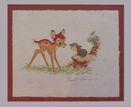 Bambi Film Art Walt Disney Animation Artwork Bambi & Thumper