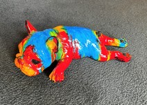 Ancizar Marin Ancizar Marin Frenchie with Back Legs Out (Small) (Rainbow Swirl)