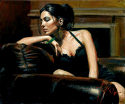 Fabian Perez Fabian Perez Tess III with Fireplace