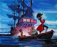 Peter Pan Art Peter Pan Art Tiger Lily & Hook