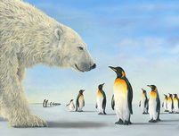 Robert Bissell Robert Bissell Meeting on the Ice (SN) - (Stretched)