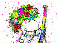Tom Everhart Tom Everhart Honest Lying Self Portrait No.11 (Original) (Framed)