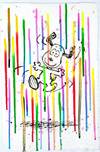Tom Everhart Tom Everhart Unbelievable / Monday Sun Rain (Original) (Framed)