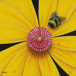 Michael Godard  Michael Godard  Bee- Colored Flower Yellow (Paper) (AP)  