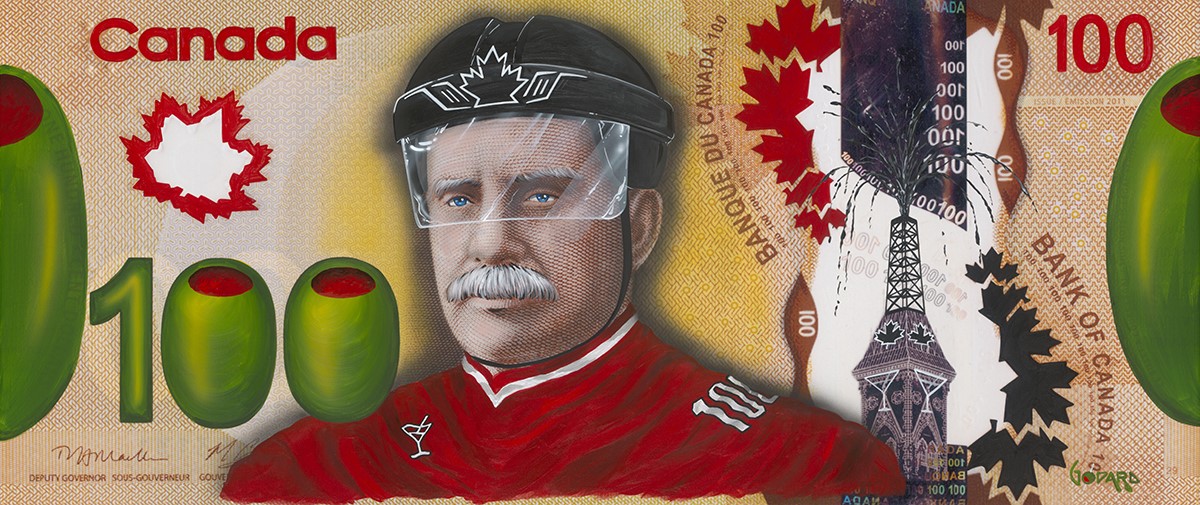 Michael Godard $100 Bill Canada on Ice (SN)