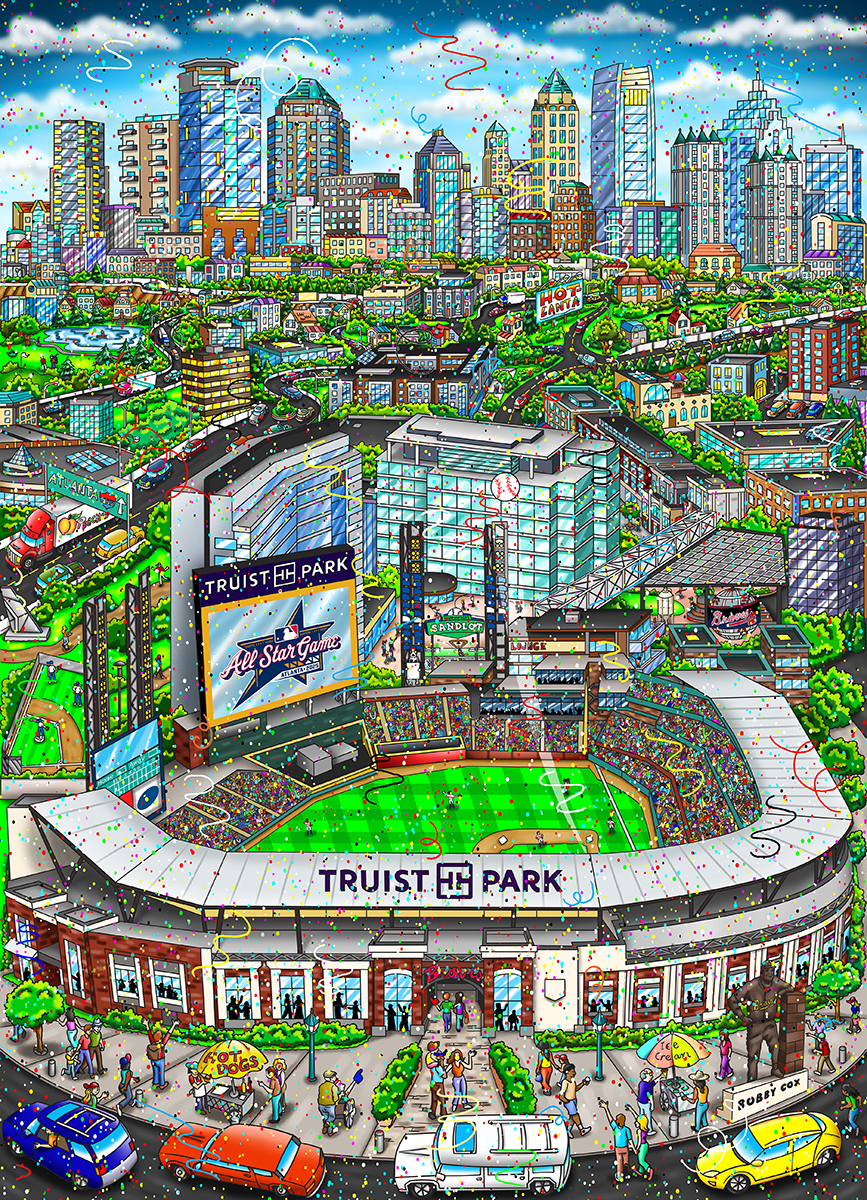 Charles Fazzino MLB 2025 All-Star Game: Atlanta (PR)
