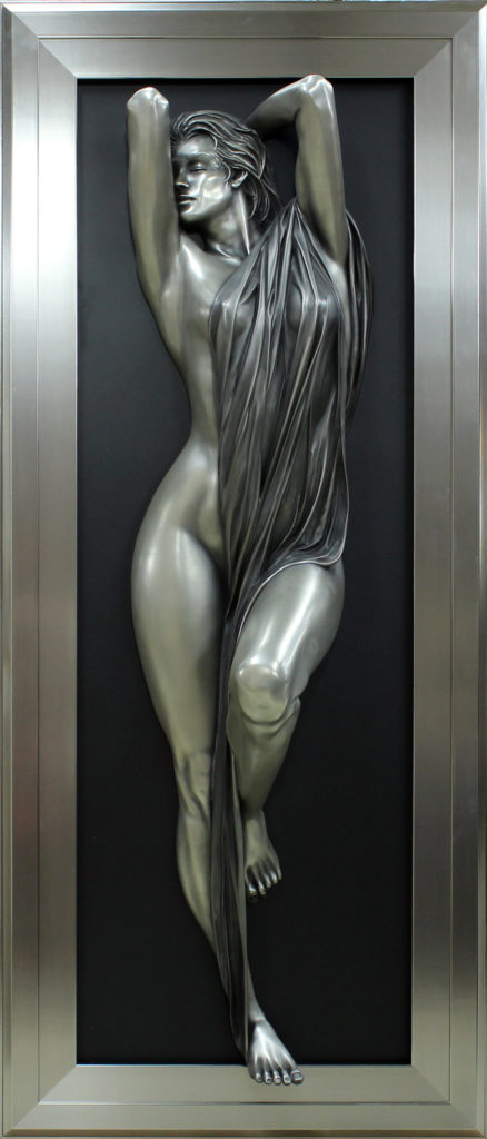 Bill Mack The Bather (Bonded Stainless Steel) (Framed)