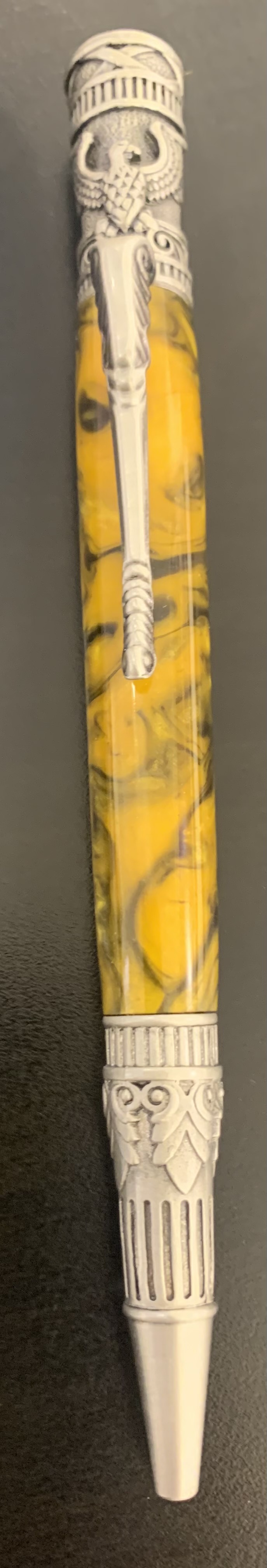 Alex Pearl Allywood Creations Federal Antique Pewter (Specialty Acrylic: Black/Yellow)