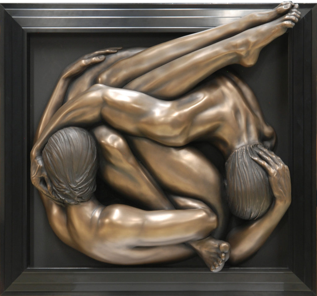 Bill Mack Human Knot (Bonded Bronze) (Framed)