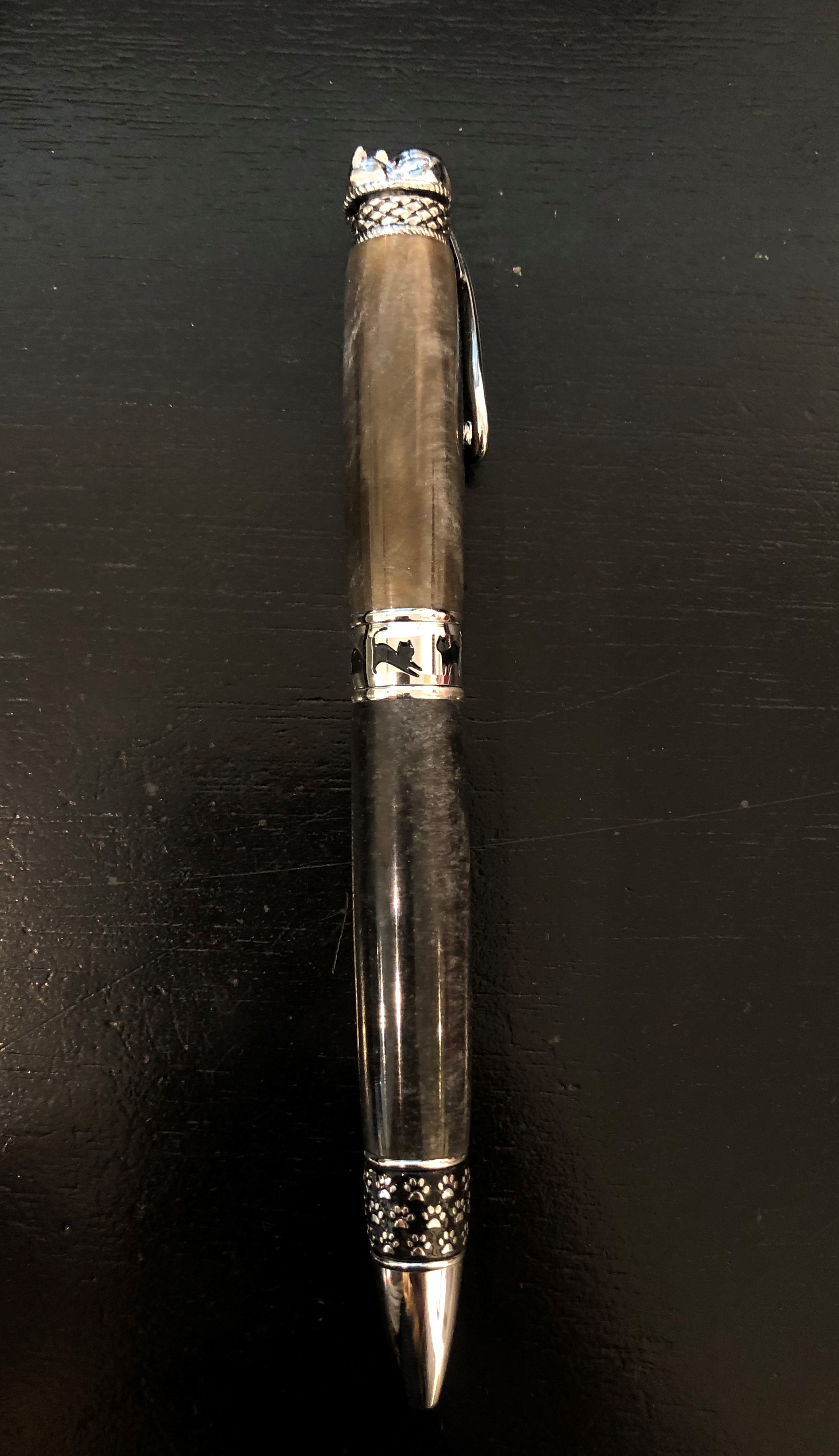 Alex Pearl Allywood Creations Cat Pen - Rhino Silver Specialty Acrylic