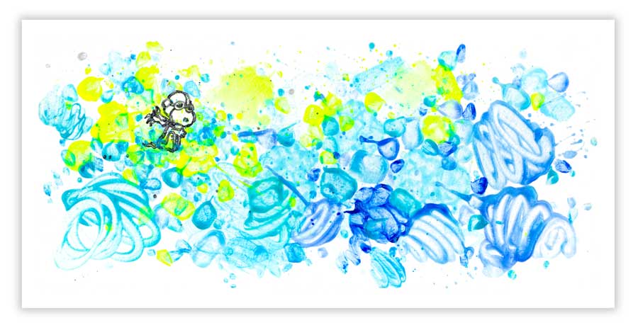 Tom Everhart Partly Cloudy 6:00 Morning Fly (Framed)
