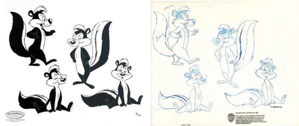 Warner Brothers Pepe Le Pew Character Study 