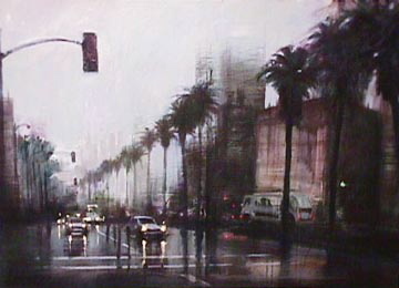 Aldo Luongo Rainy Day on Wilshire Blvd.