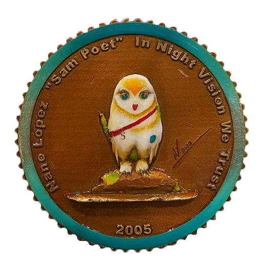 Nano Lopez Bronze Collectors Coin - Samuel the Poet