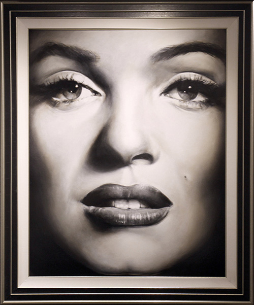 Bill Mack Untitled (Marilyn Face) (Print on Metal)