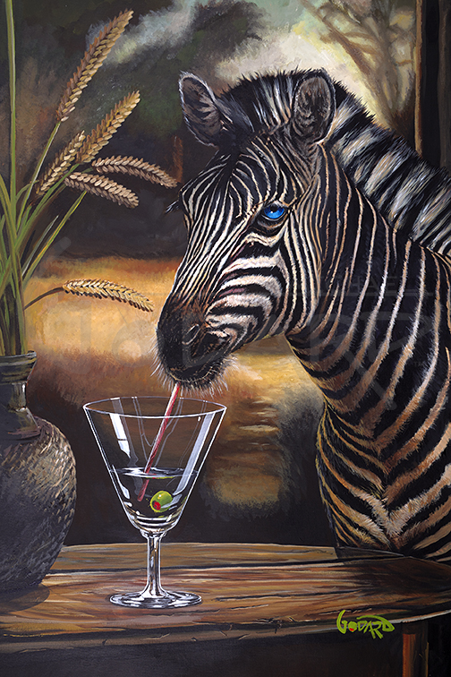 Michael Godard Zebra-tini (AP)