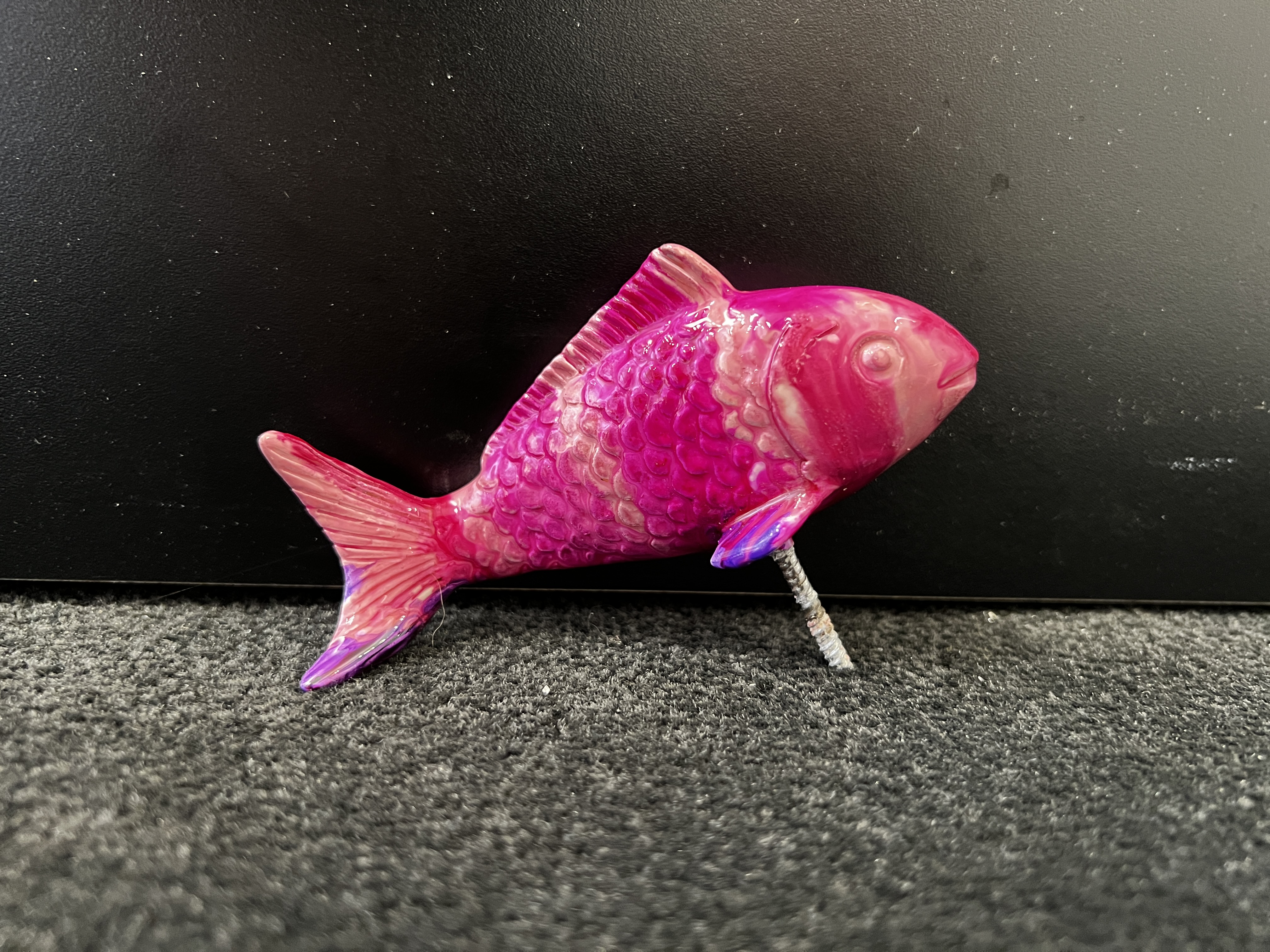 Ancizar Marin Koi Fish (Small) (Hot Pink and Magenta Stripes)