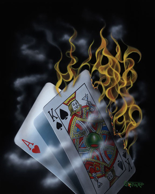 Michael Godard Burning Black Jack (M)