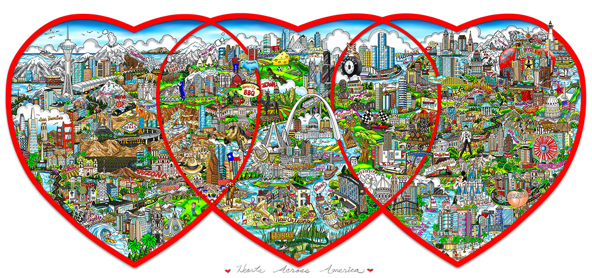 Charles Fazzino Hearts Across America (AP)