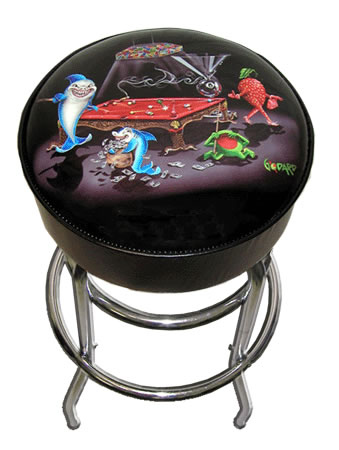 Michael Godard Pool Shark 3 (Bar Stool) 